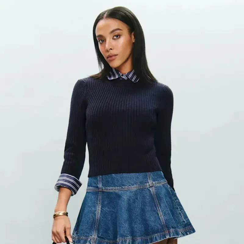 taylor swift past outfits Reformation Noella Cashmere Blend Crew Sweater' title='5 Outfits Taylor Swift Wore 10 Years Ago That I’d Wear Today (& 1 I’d Leave in the Past)