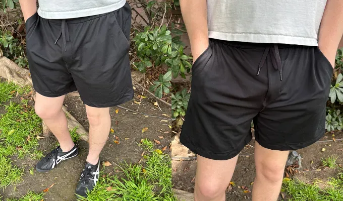 lululemon mens shorts review: Jersey shorts reviewer photos' title='The 6 Best Lululemon Men’s Shorts: Tested & Reviewed With Pics