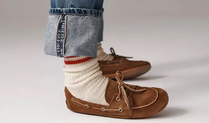 gen-z-preppy-fashion-trend Jeffrey Campbell Yachting Day Boat Shoes' title='Gen Z Has Spoken: Here’s What ’Preppy’ Looks Like in 2025