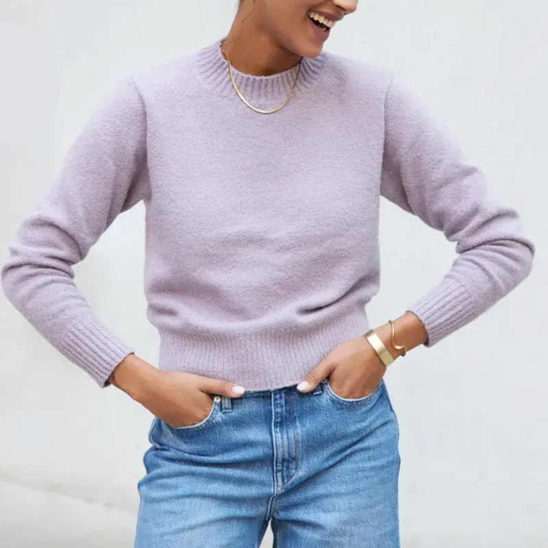 AYR the little joy sweater' title='What Sweater Is Best for Your Body Type? We Asked a Stylist