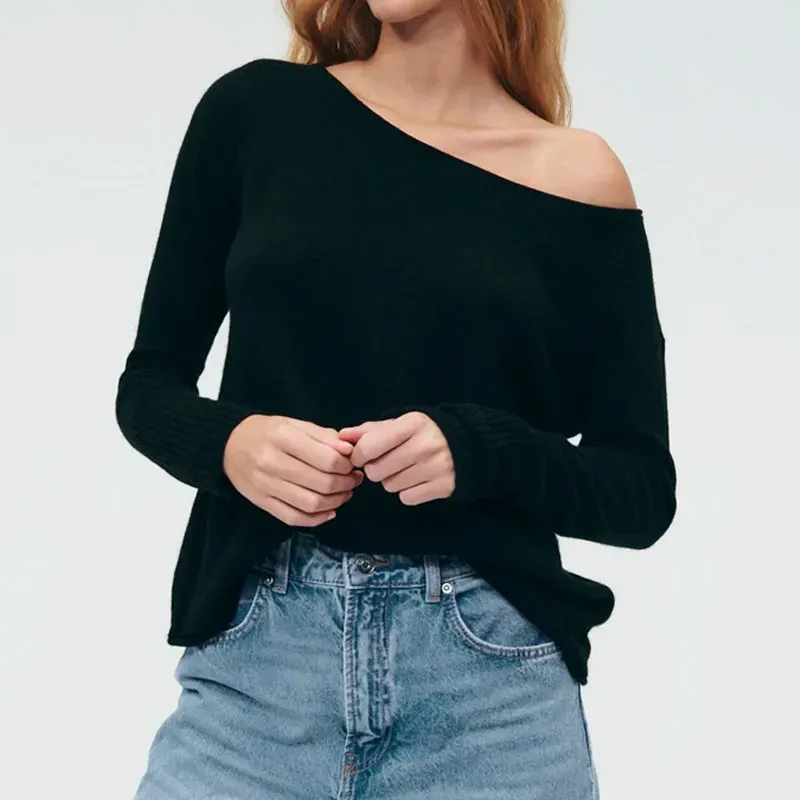 naadam cashmere boatneck sweater' title='What Sweater Is Best for Your Body Type? We Asked a Stylist