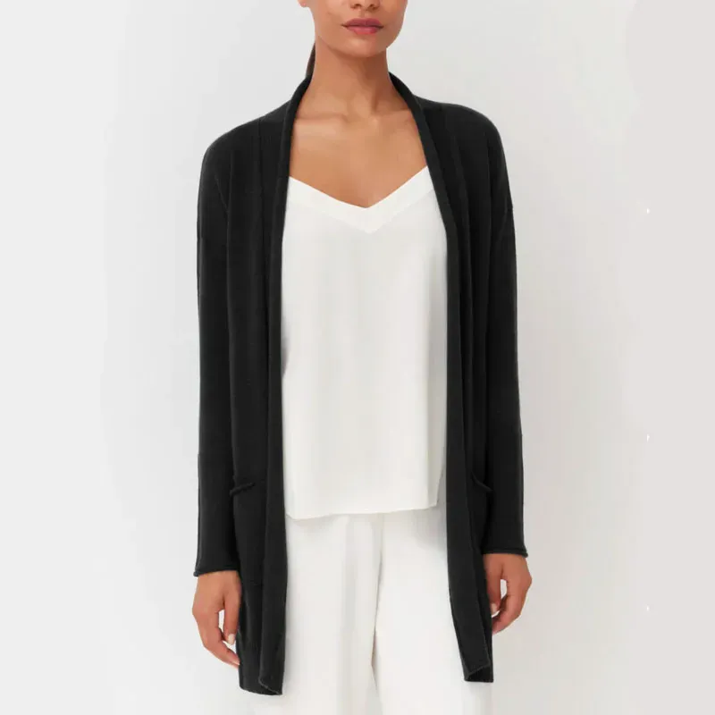 cuyana cardigan' title='What Sweater Is Best for Your Body Type? We Asked a Stylist