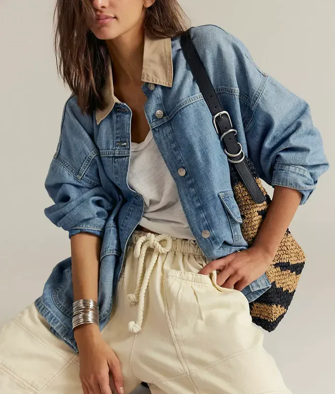 free people lemon jacket' title='The 3 Rules of Wearing a Jean Jacket in 2025
