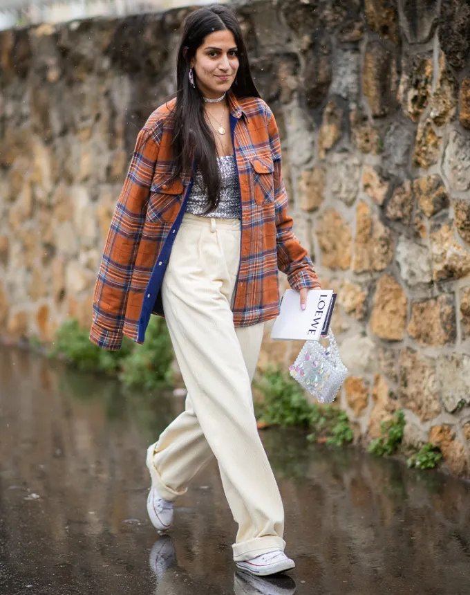 how to style a flannel shacket' fetchpriority='auto' title='Wondering How to Style Flannel? Here Are 17 Outfit Ideas to Try According to a Fashion Editor
