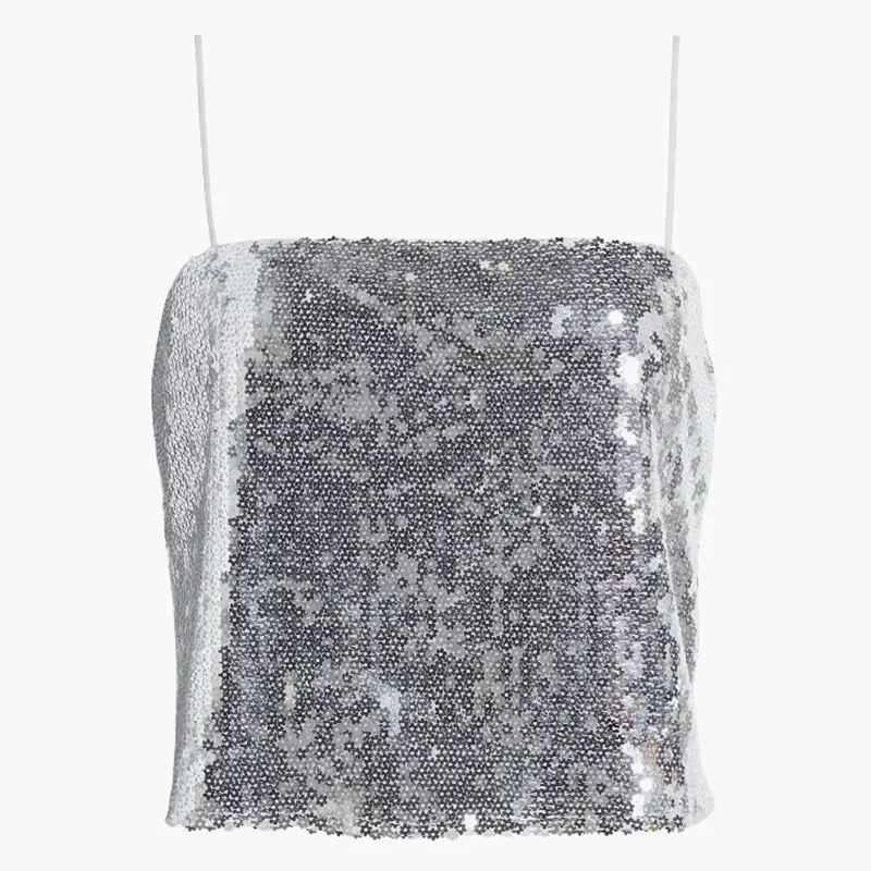 astr the label sequin tank top' title='Wondering How to Style Flannel? Here Are 17 Outfit Ideas to Try According to a Fashion Editor