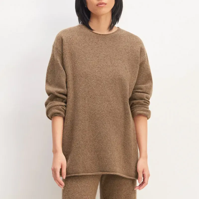 everlane sweater' title='Wondering How to Style Flannel? Here Are 17 Outfit Ideas to Try According to a Fashion Editor