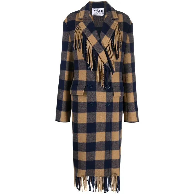 moschino jeans draped flannel jacket' title='Wondering How to Style Flannel? Here Are 17 Outfit Ideas to Try According to a Fashion Editor