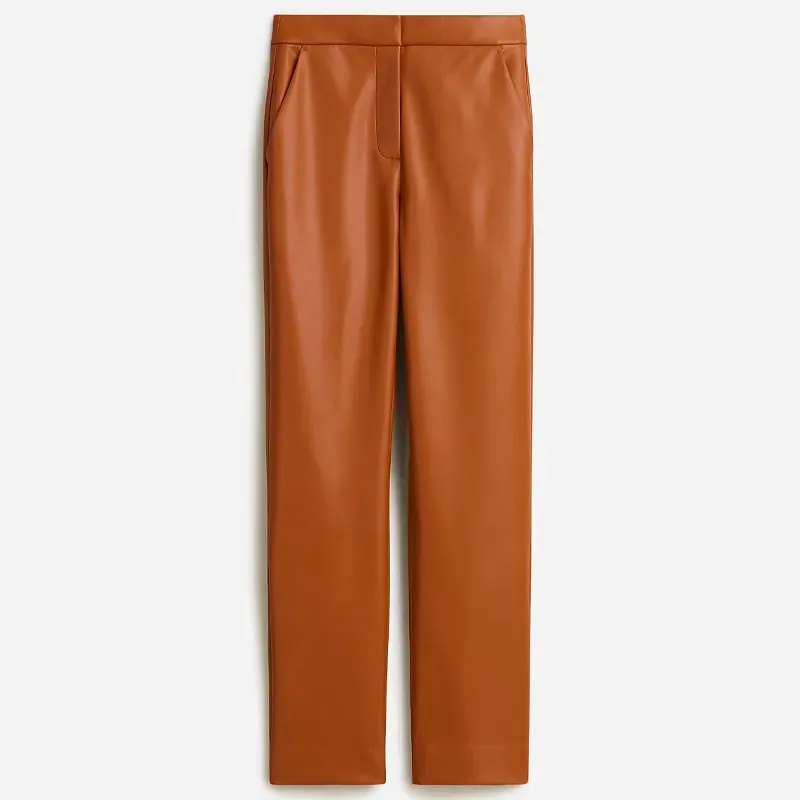 jcrew faux leather pants' title='13 On-Trend Ways to Wear Leather Pants in 2024 (Plus One Look to Definitely Avoid)