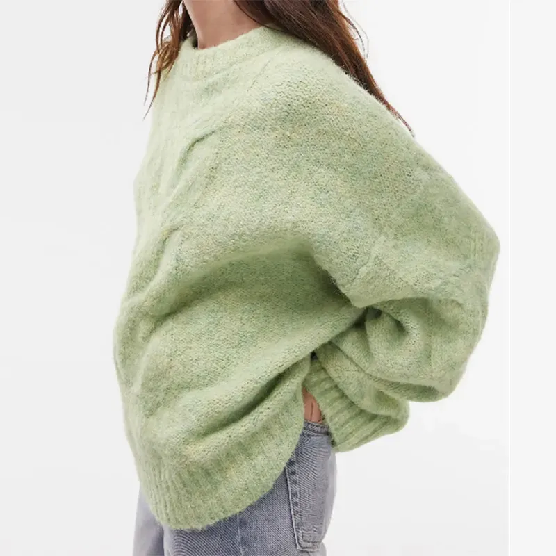 topshop pastel green sweater' title='13 On-Trend Ways to Wear Leather Pants in 2024 (Plus One Look to Definitely Avoid)
