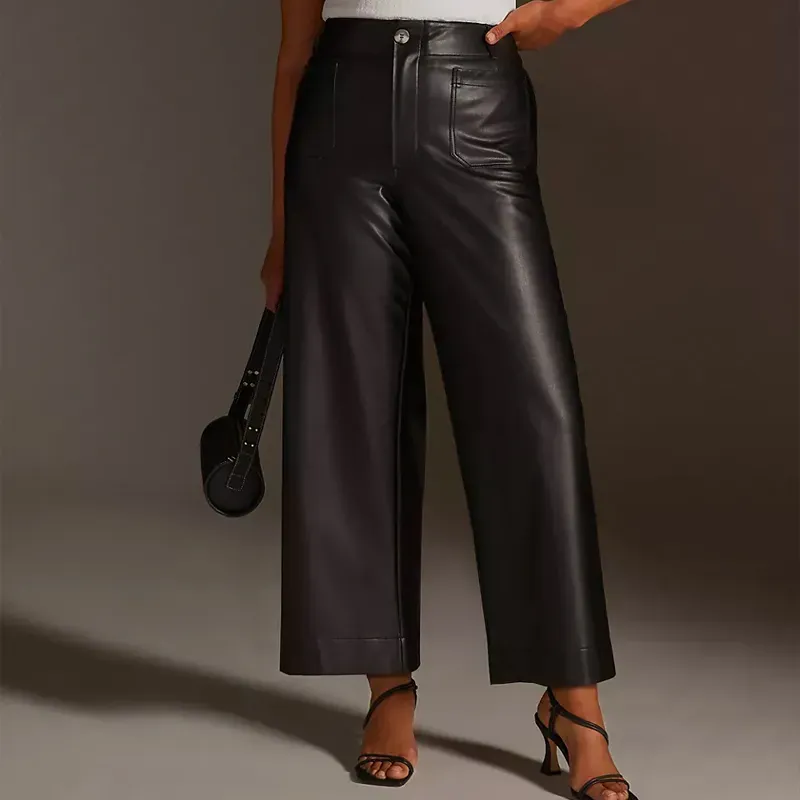 meave faux leather pants' title='13 On-Trend Ways to Wear Leather Pants in 2024 (Plus One Look to Definitely Avoid)