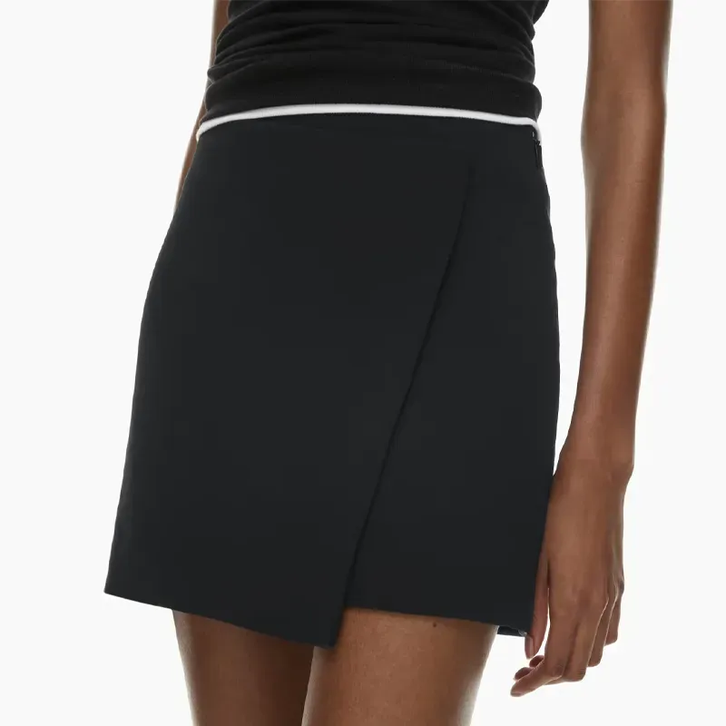 artizia wrap miniskirt' title='22 Easy Black Skirt Outfit Ideas for When You Have Five Minutes to Get Dressed