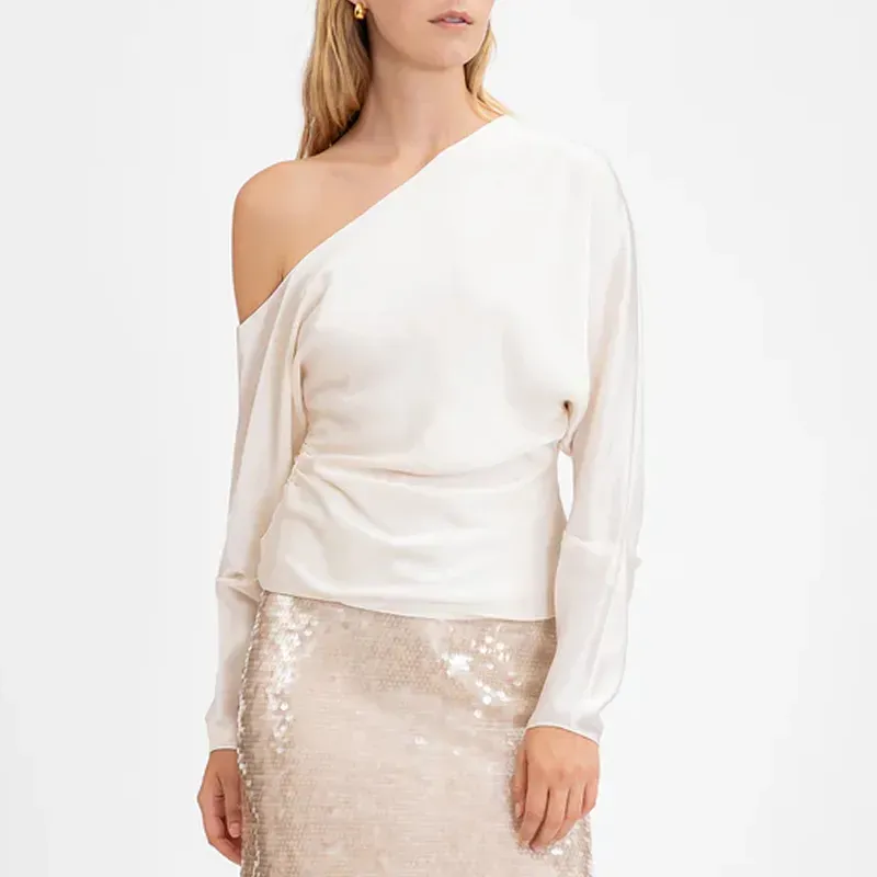 tanya taylor one shoulder top' title='22 Easy Black Skirt Outfit Ideas for When You Have Five Minutes to Get Dressed