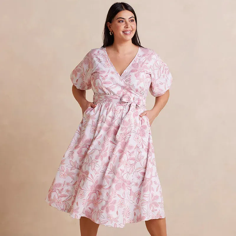 stores like madewell Summersalt The Coastal Poplin Wrap Midi Dress' title='23 Stores Like Madewell for Stylish Wardrobe Essentials