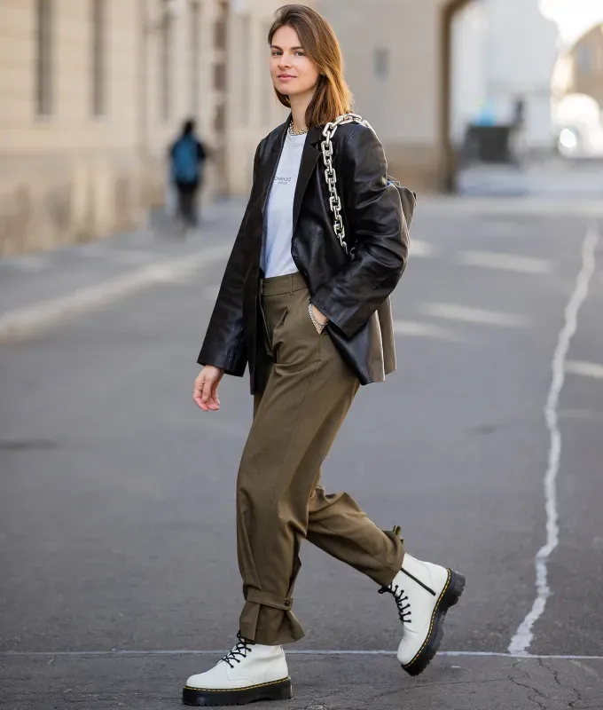 white boots how to style doc martens 1' fetchpriority='auto' title='How to Style Dr. Martens Boots (and Not Look Like a 1994 Mall Rat)