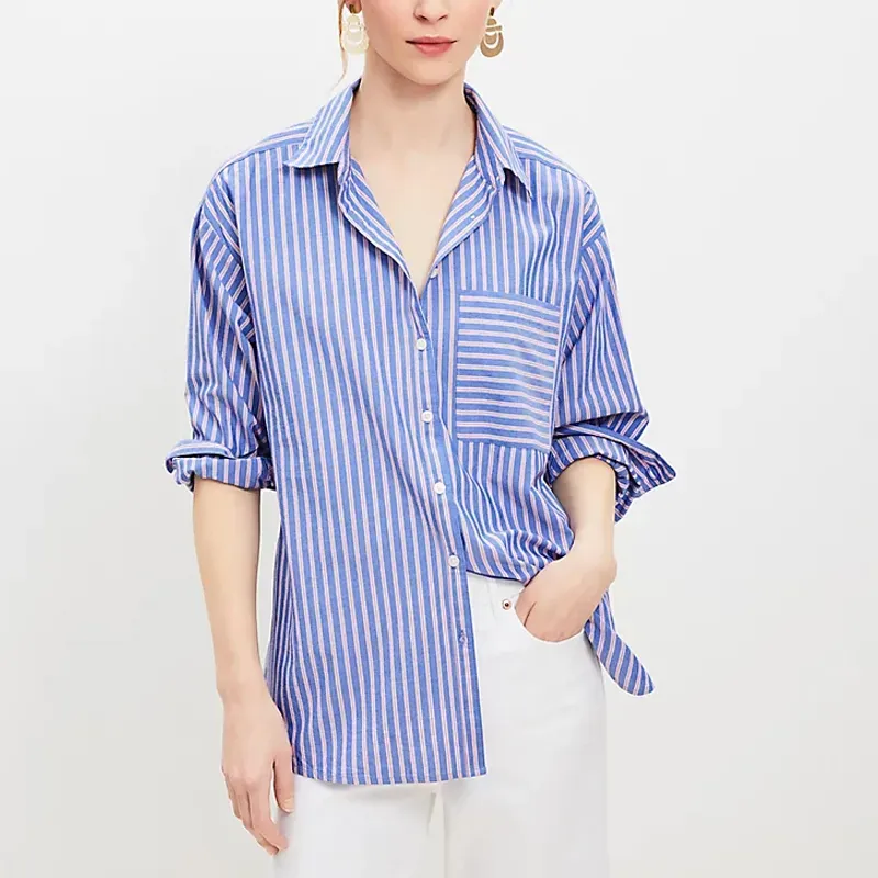 loft button up shirt' title='How to Style Capris Like It’s 2024 (Plus One Look That’s Best Left in the Early Aughts)