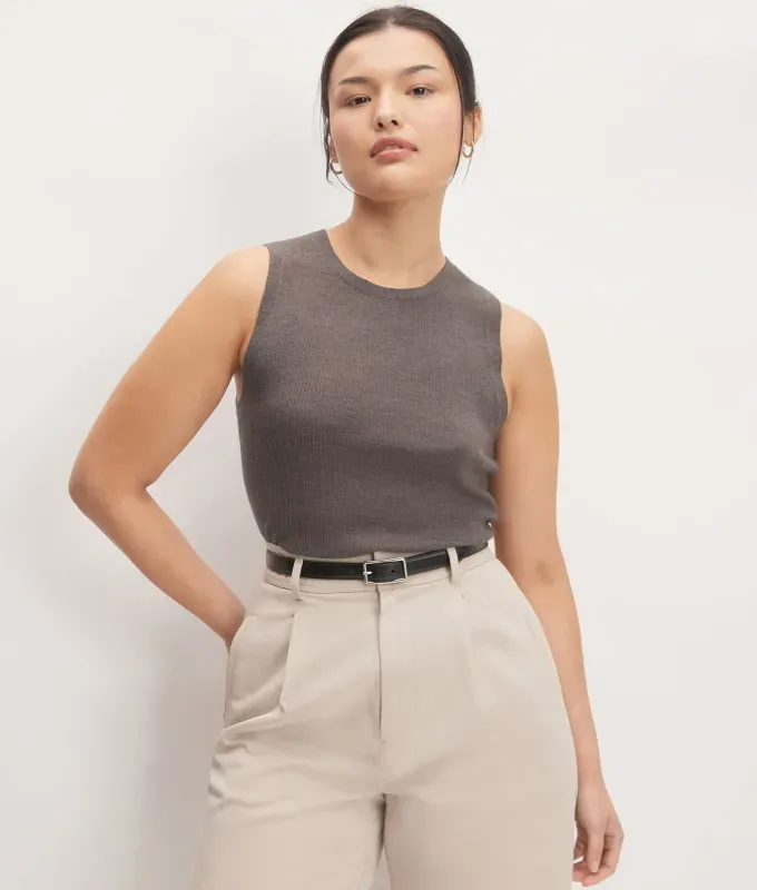 The Everlane Merino Tank.' title='The Demure Trend Will Reign Supreme This Fall and These 10 ’Very Cutesy Very Modest’ Pieces Will Help You Pull It Off