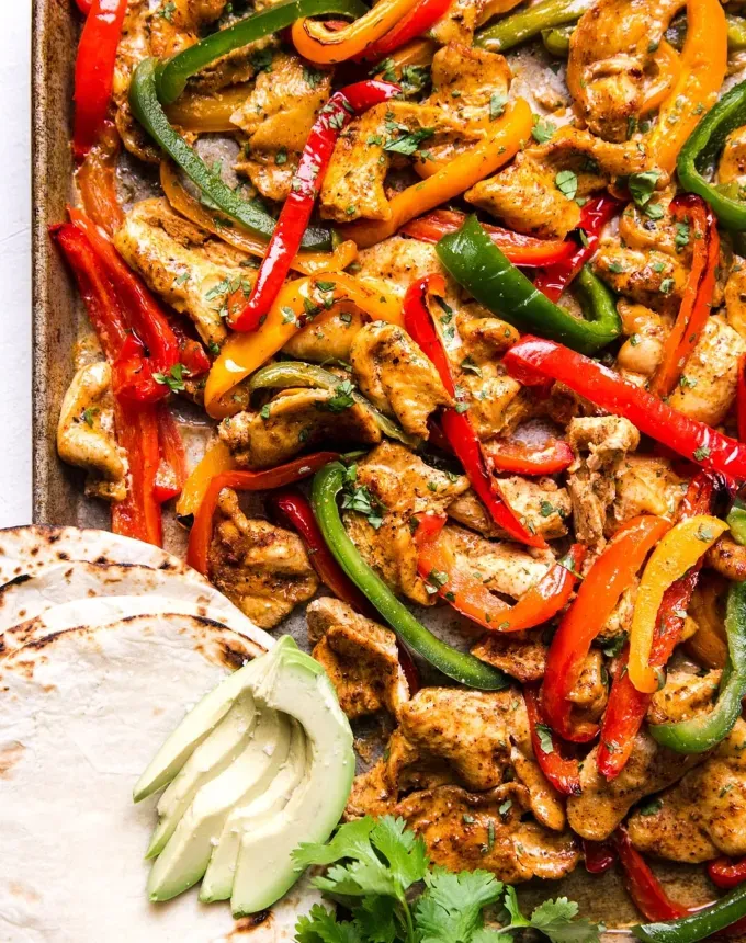postpartum freezer meals: freezer chicken fajitas' title='31 Postpartum Freezer Meals Any Parent Will Appreciate