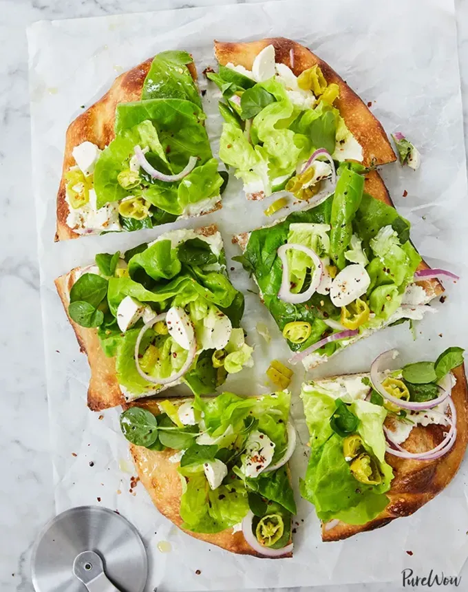 savory appetizers: chopped italian salad pizza' title='51 Savory Appetizers That Are Sure to Get the Party Started from Make-Ahead Gems to Cheesy Delights