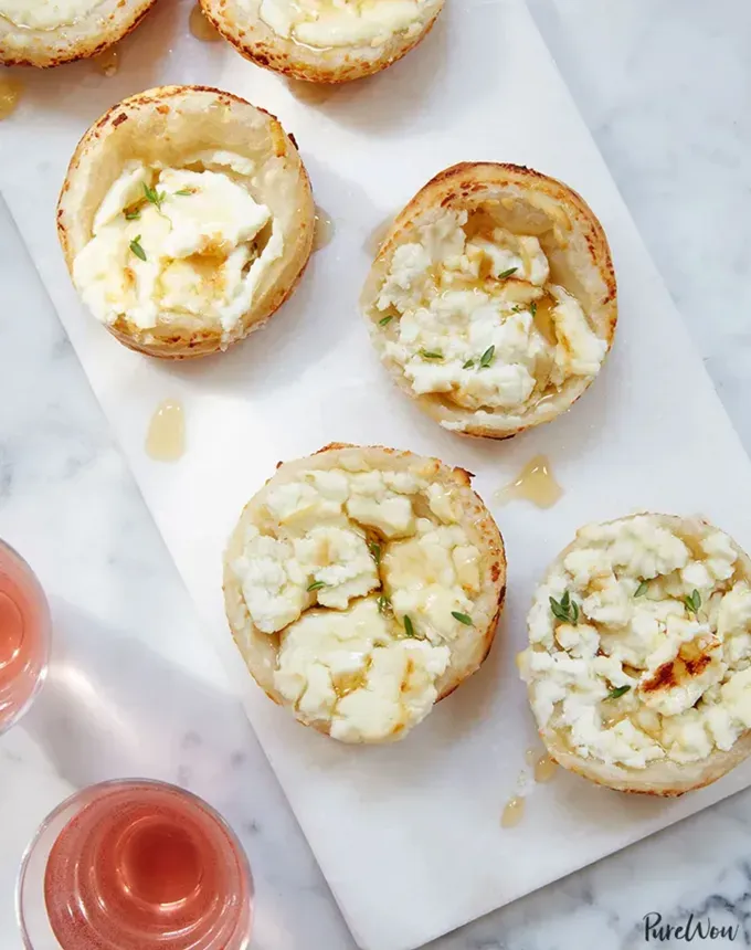 savory appetizers: goat cheese honey bites' title='51 Savory Appetizers That Are Sure to Get the Party Started from Make-Ahead Gems to Cheesy Delights