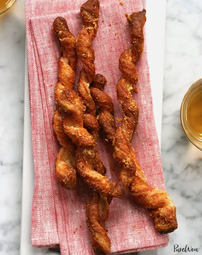 savory appetizers: bacon cheese straws' title='51 Savory Appetizers That Are Sure to Get the Party Started from Make-Ahead Gems to Cheesy Delights
