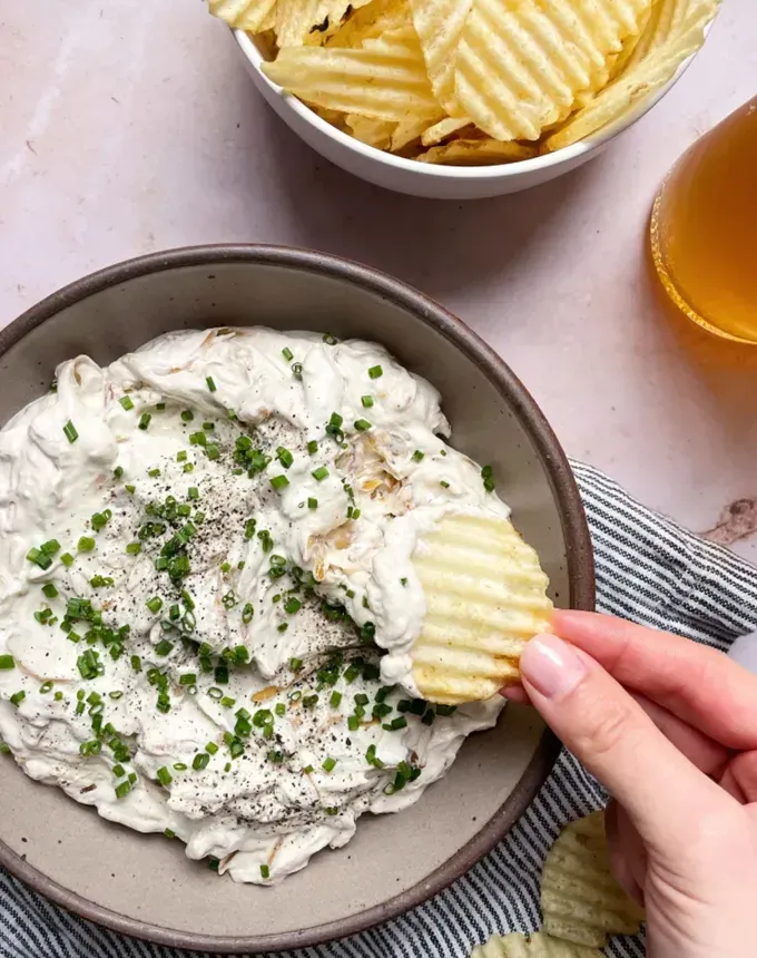 savory appetizers: french onion dip' title='51 Savory Appetizers That Are Sure to Get the Party Started from Make-Ahead Gems to Cheesy Delights