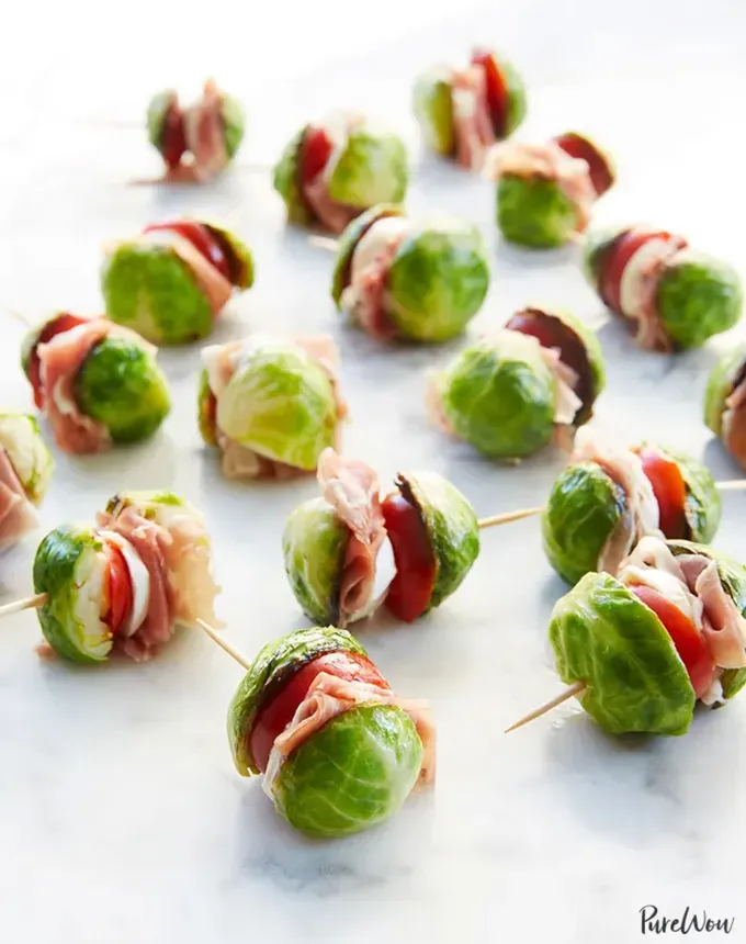 savory appetizers: brussels sprouts sliders' title='51 Savory Appetizers That Are Sure to Get the Party Started from Make-Ahead Gems to Cheesy Delights