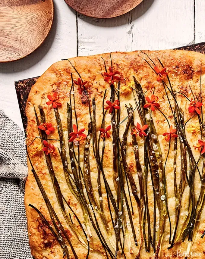 savory appetizers: scallion chive flatbread' title='51 Savory Appetizers That Are Sure to Get the Party Started from Make-Ahead Gems to Cheesy Delights