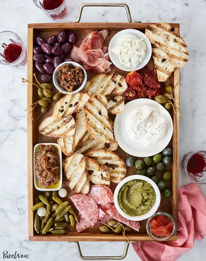 savory appetizers: italian bruschetta bar' title='51 Savory Appetizers That Are Sure to Get the Party Started from Make-Ahead Gems to Cheesy Delights