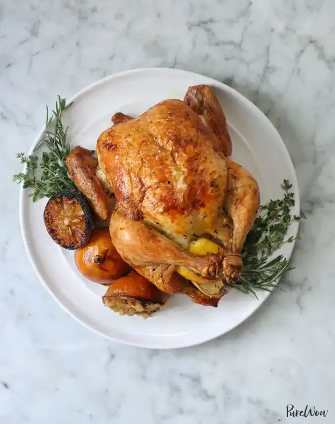 valentine’s day dinner ideas: lemon and herb roast chicken' title='60 Valentine’s Day Dinner Ideas That Feel Fancy (but Not Cheesy)