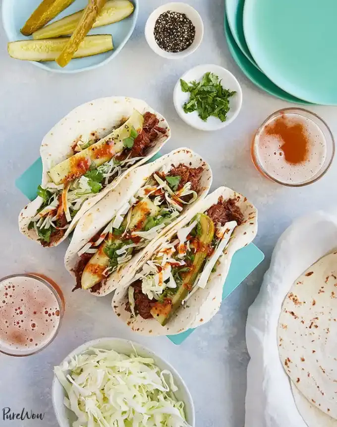 birthday dinner ideas: slow cooker korean tacos' title='60 Home-Cooked Birthday Dinner Ideas That Will Make Anyone’s Day