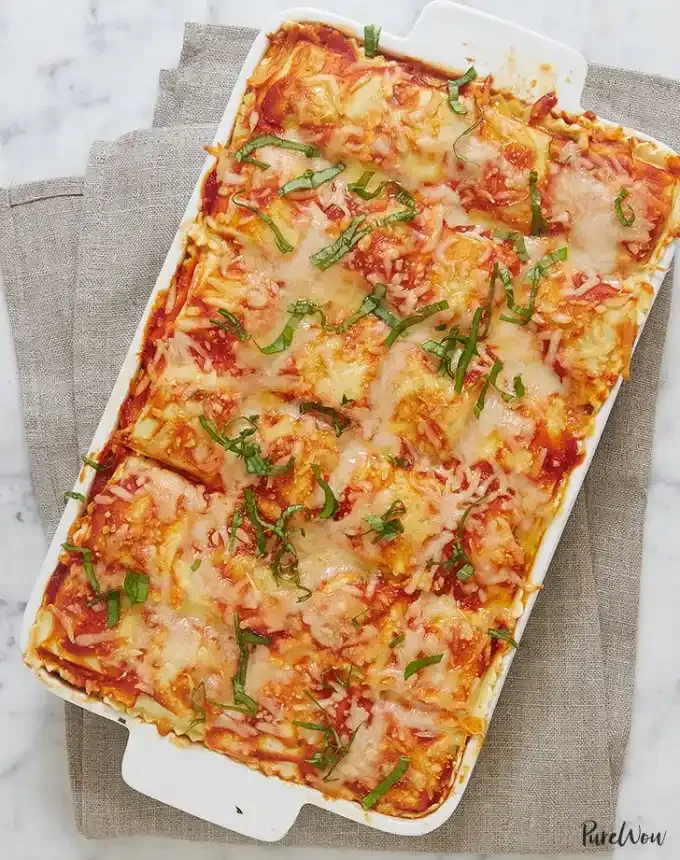 birthday dinner ideas: ravioli lasagna' title='60 Home-Cooked Birthday Dinner Ideas That Will Make Anyone’s Day