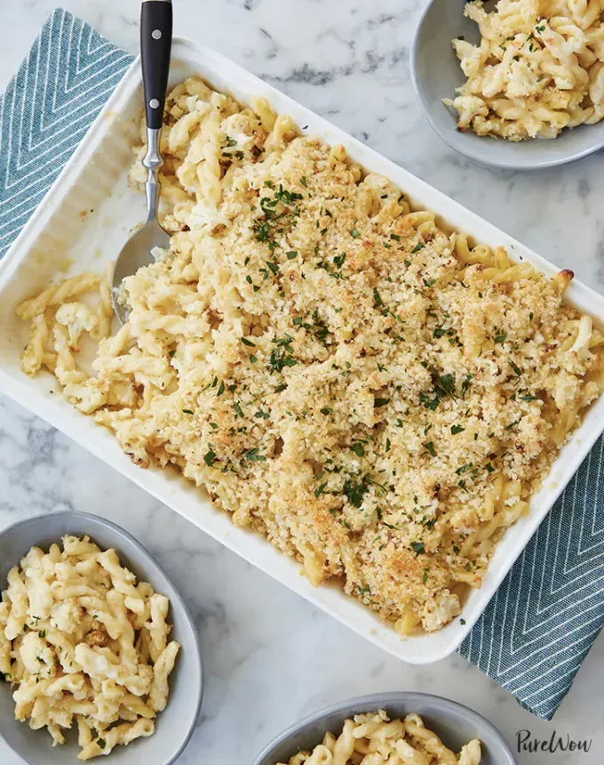 toddler dinner ideas: roasted cauliflower mac and cheese' title='31 Toddler Dinner Ideas Your Picky Eater Might Actually Try