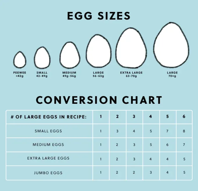 egg size conversion chart' fetchpriority='auto' title='Do Egg Sizes *Really* Matter in Recipes? Here’s How (and When) You Can Swap