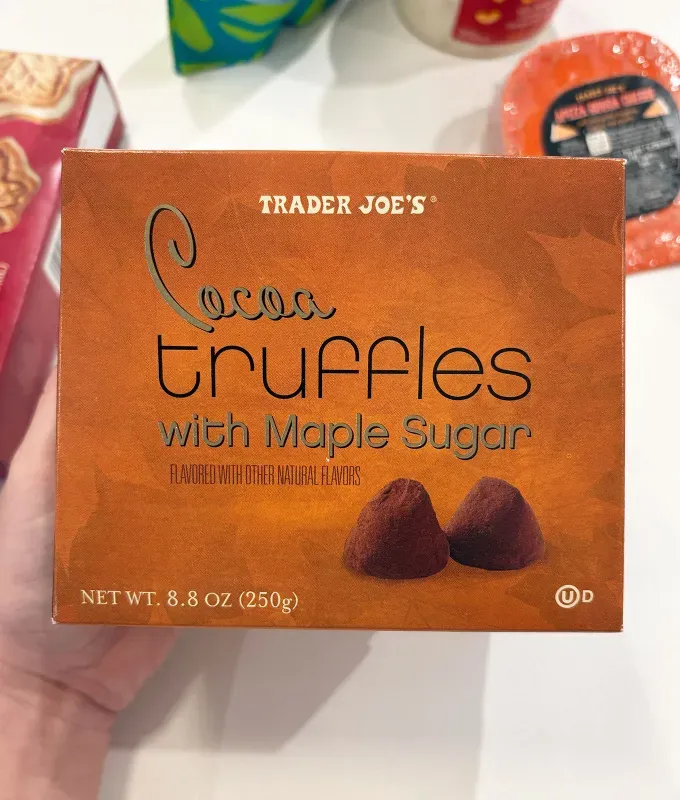 new trader joe’s items reviewed september 2025: cocoa truffles with maple sugar' title='11 New Trader Joe’s Items Ranked & Reviewed by a Food Editor