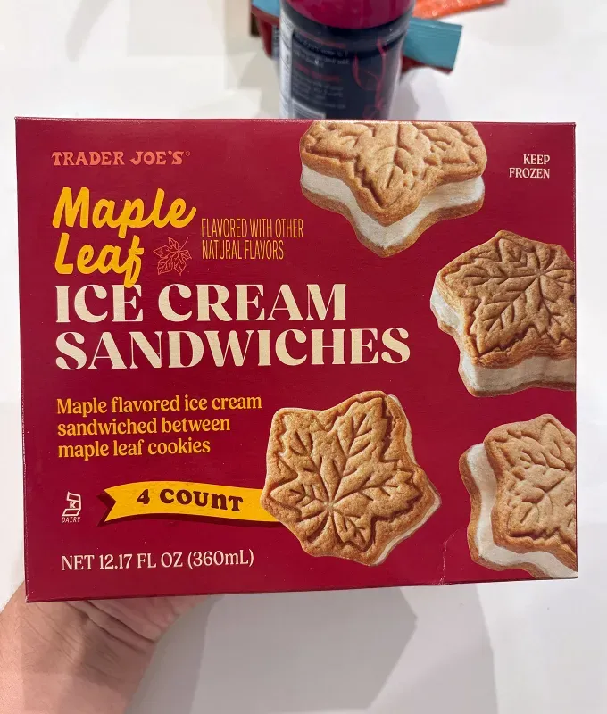new trader joe’s items reviewed september 2025: maple ice cream sandwiches' title='11 New Trader Joe’s Items Ranked & Reviewed by a Food Editor