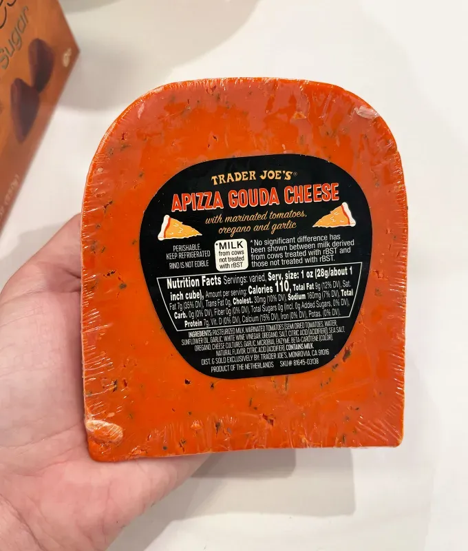 new trader joe’s items reviewed september 2025: apizza gouda cheese' title='11 New Trader Joe’s Items Ranked & Reviewed by a Food Editor