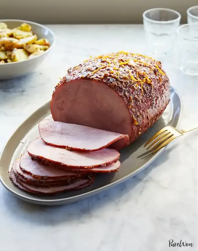 easter brunch ideas: spicy orange honey glazed ham' title='66 Easter Brunch Ideas That Are Quick Easy and Festive
