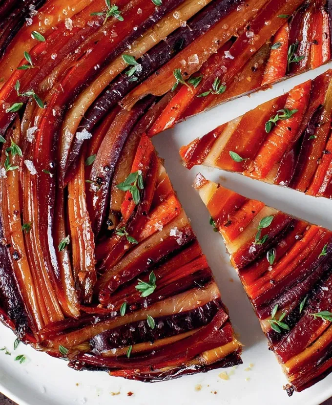 easter brunch ideas: carrot tarte tatin' title='66 Easter Brunch Ideas That Are Quick Easy and Festive