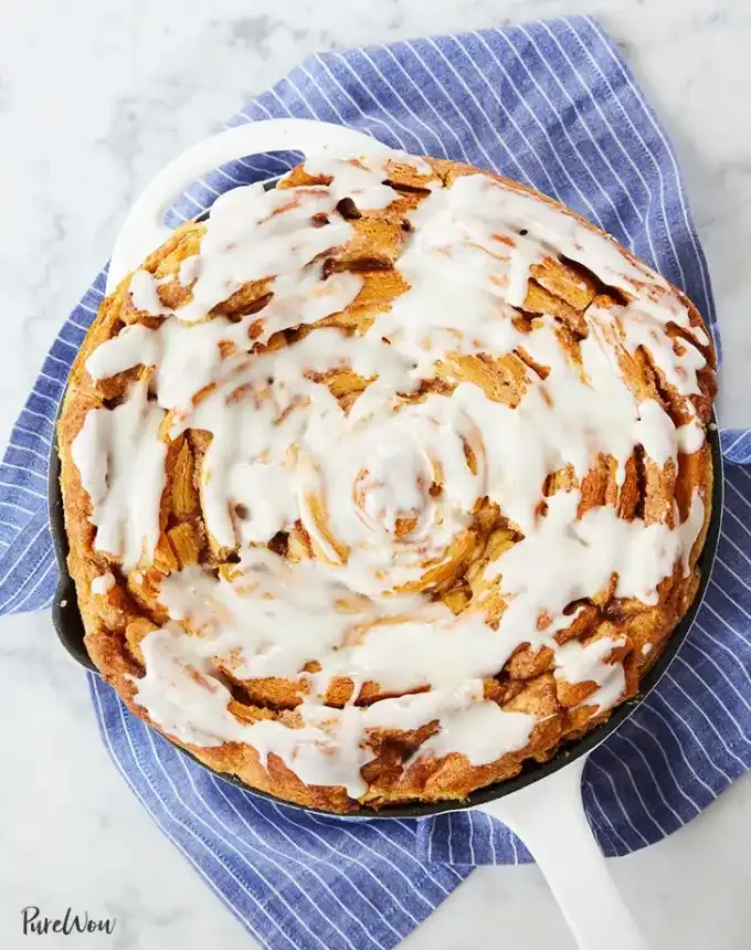 easter brunch ideas: giant cinnamon roll' title='66 Easter Brunch Ideas That Are Quick Easy and Festive