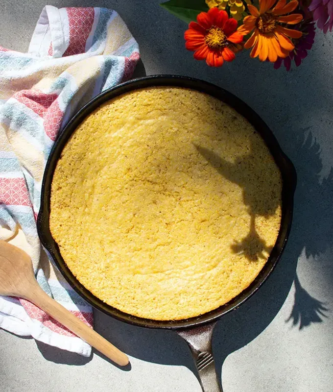 easter brunch ideas: cast iron cornbread' title='66 Easter Brunch Ideas That Are Quick Easy and Festive