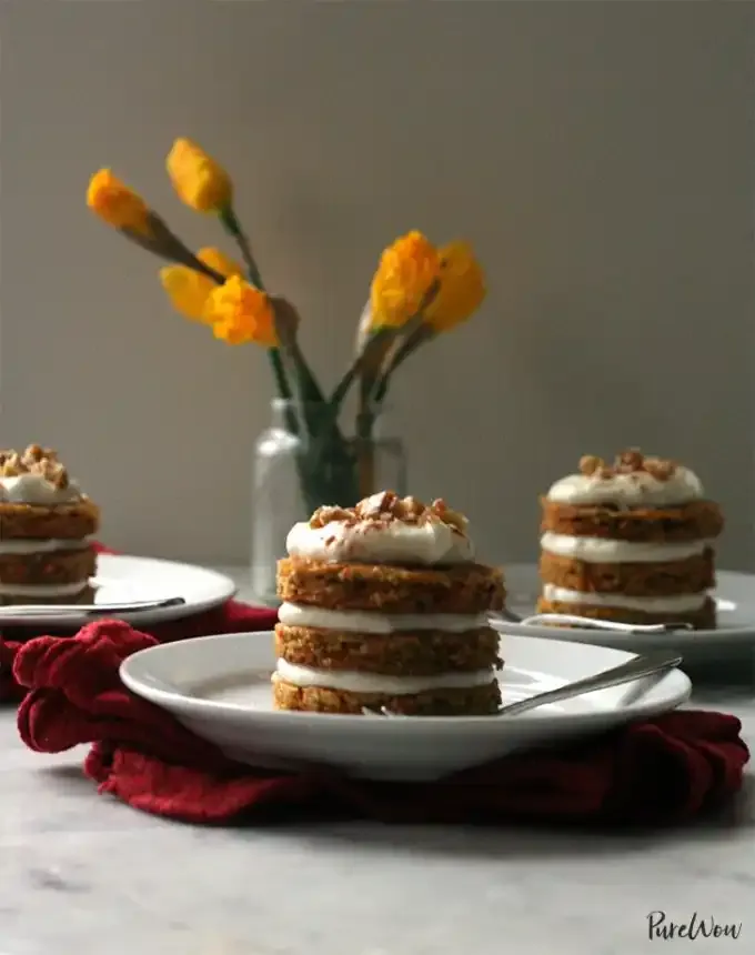 easter brunch ideas: mini carrot cakes' title='66 Easter Brunch Ideas That Are Quick Easy and Festive