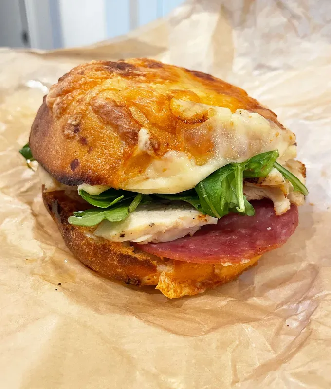 panera bread asiago bagel stacks review: zesty tuscan asiago bagel stack' title='A Food Editor’s Honest Review of Panera Bread’s New Asiago Bagel Stacks