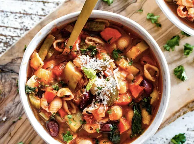 minestrone soup' title='49 Dinners You Can Make with a Jar of Tomato Sauce