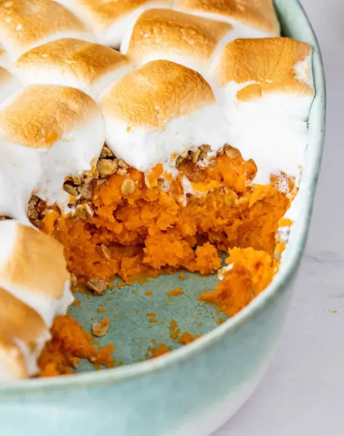 side dishes for ham: sweet potato casserole' title='62 Side Dishes for Ham to Serve on Easter Christmas and Every Day in Between