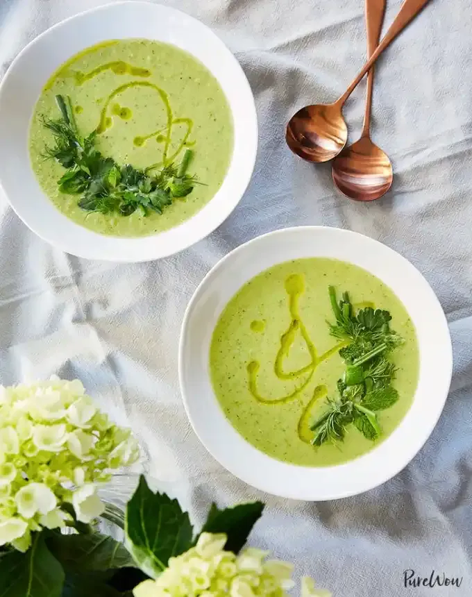 side dishes for ham: spring pea soup' title='62 Side Dishes for Ham to Serve on Easter Christmas and Every Day in Between