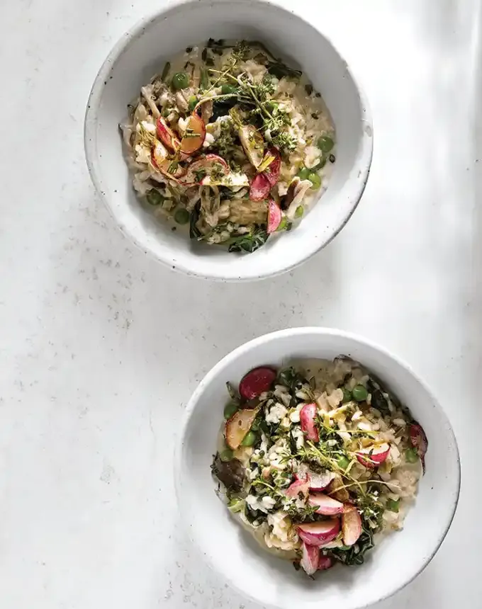 side dishes for ham: joanna gaines spring vegetable risotto' title='62 Side Dishes for Ham to Serve on Easter Christmas and Every Day in Between