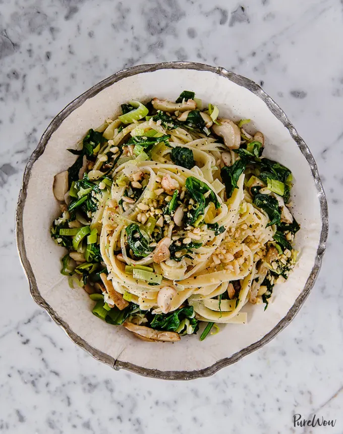 side dishes for ham: grain-free mushroom spinach leek pasta' title='62 Side Dishes for Ham to Serve on Easter Christmas and Every Day in Between