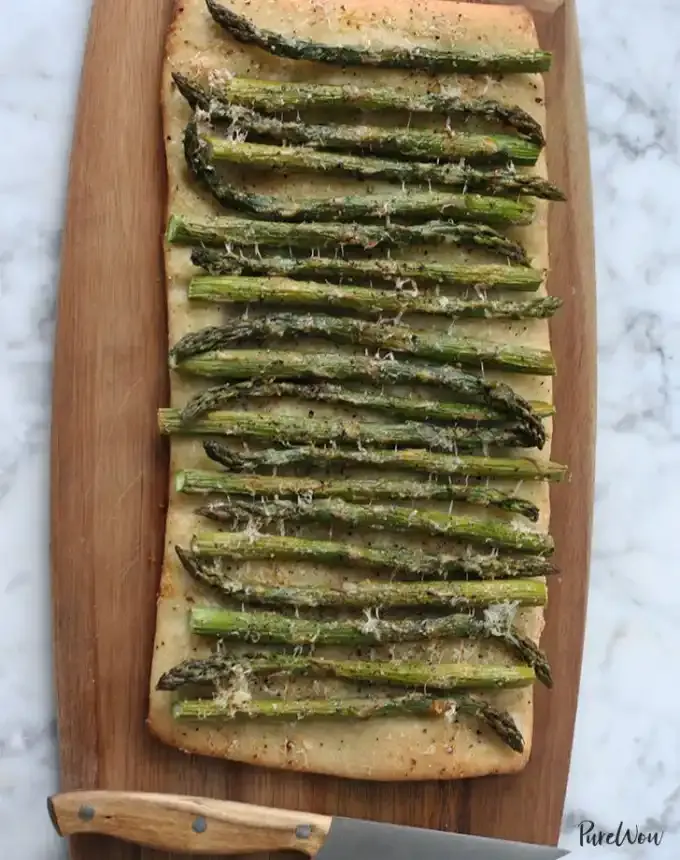 side dishes for ham: asparagus flatbread' title='62 Side Dishes for Ham to Serve on Easter Christmas and Every Day in Between