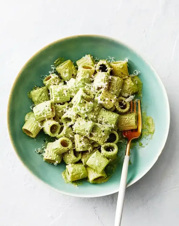 side dishes for ham: broccoli pesto pasta' title='62 Side Dishes for Ham to Serve on Easter Christmas and Every Day in Between