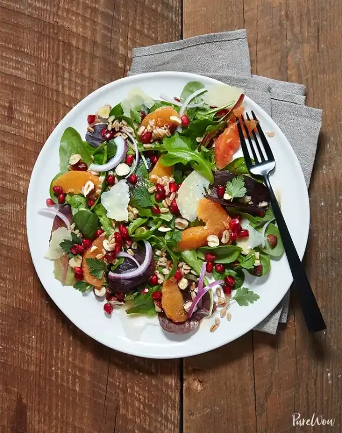 side dishes for ham: winter citrus and pomegranate salad' title='62 Side Dishes for Ham to Serve on Easter Christmas and Every Day in Between